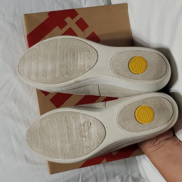 Fitflop cream houndstooth print superskate iob - Picture 4 of 8